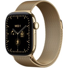 Apple Watch Series 12, 42 mm, GPS, Radiant Gold Titanium, Radiant Gold Milanese Loop, M/L