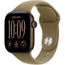 Apple Watch Series 12, 42 mm, GPS, Dark Bronze Aluminum, Olive Sport Band, M/L