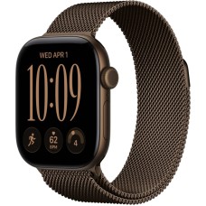 Apple Watch Series 12, 42 mm, GPS, Dark Bronze Aluminum, Dark Bronze Milanese Loop