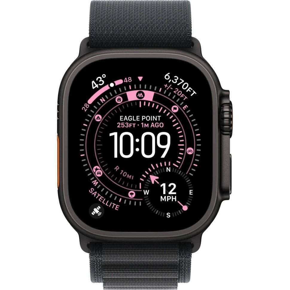 Часы Apple Watch Ultra 3 Black Titanium 49mm Black Alpine Loop