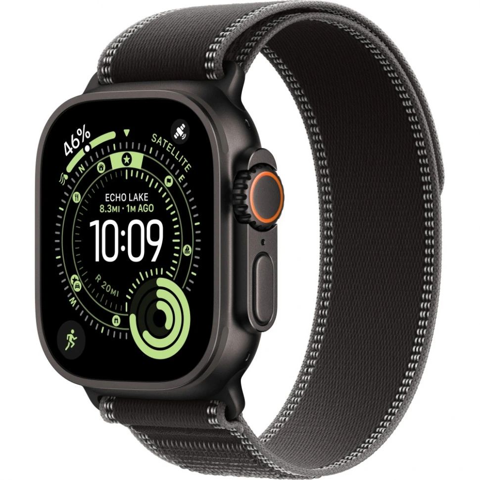 Часы Apple Watch Ultra 3 Black Titanium 49mm Black/Charcoal Trail Loop Часы Apple Watch Ultra 3 Black Titanium 49mm Black/Charcoal Trail Loop