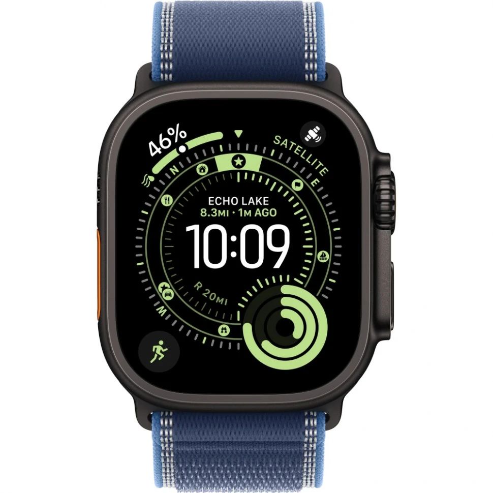 Часы Apple Watch Ultra 3 Black Titanium 49mm Blue/Bright Blue Trail Loop