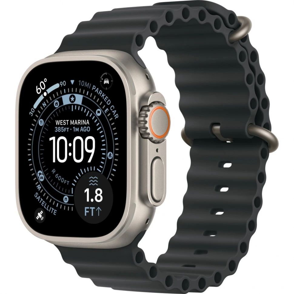 Часы Apple Watch Ultra 3 Natural Titanium 49mm Black Ocean Band