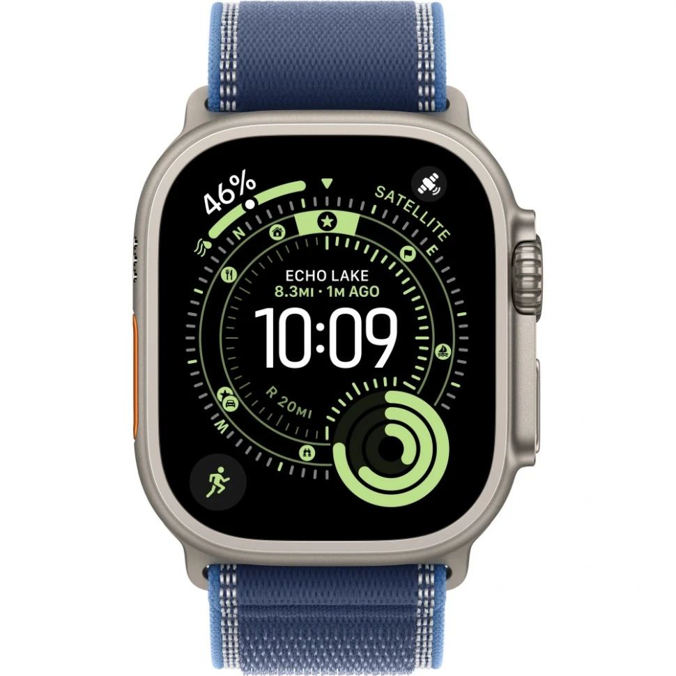 Часы Apple Watch Ultra 3 Natural Titanium 49mm Blue/Bright Blue Trail Loop