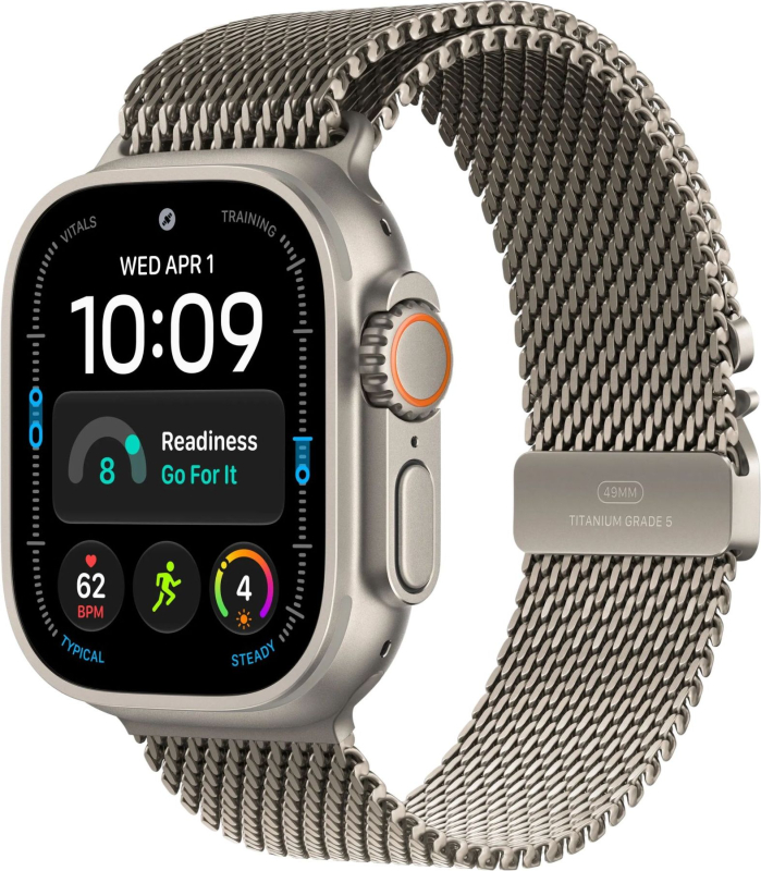Часы Apple Watch Ultra 4 GPS+Cellular, 49 мм, Natural Titanium Natural Loop M