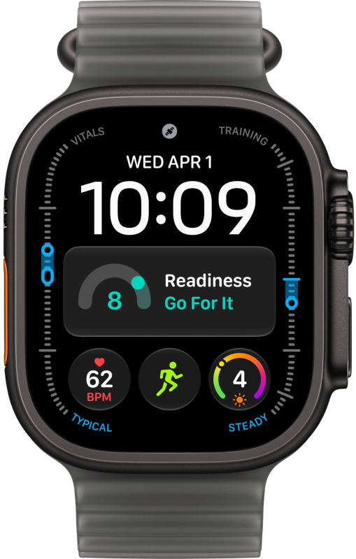 Часы Apple Watch Ultra 4 GPS+Cellular, 49 мм, Black Titanium TransluBlack Ocean Band